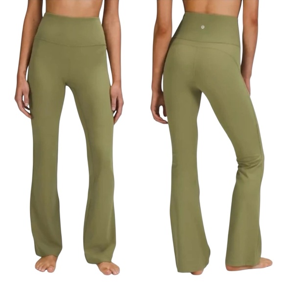 lululemon athletica Pants - LULULEMON Groove Super High Rise Flare Pant in olive